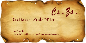 Csikesz Zsófia névjegykártya