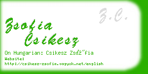 zsofia csikesz business card